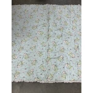 Cute Puppy in the Garden, Vintage, Baby Blanket, Nursery, Decor, ~ 250507-WH 408